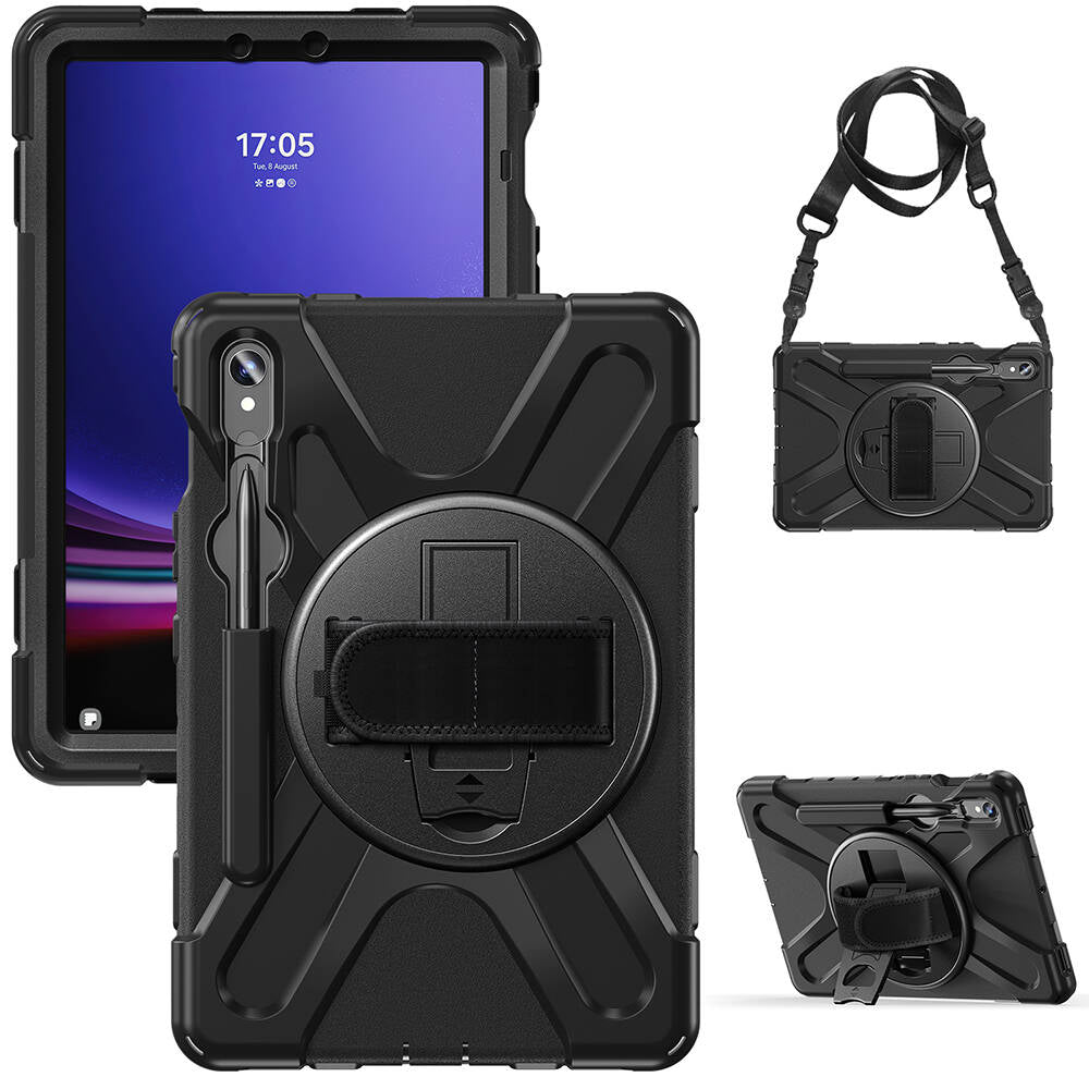 Galaxy Tab S9 FE Zore Defender Tablet Silikon Siyah