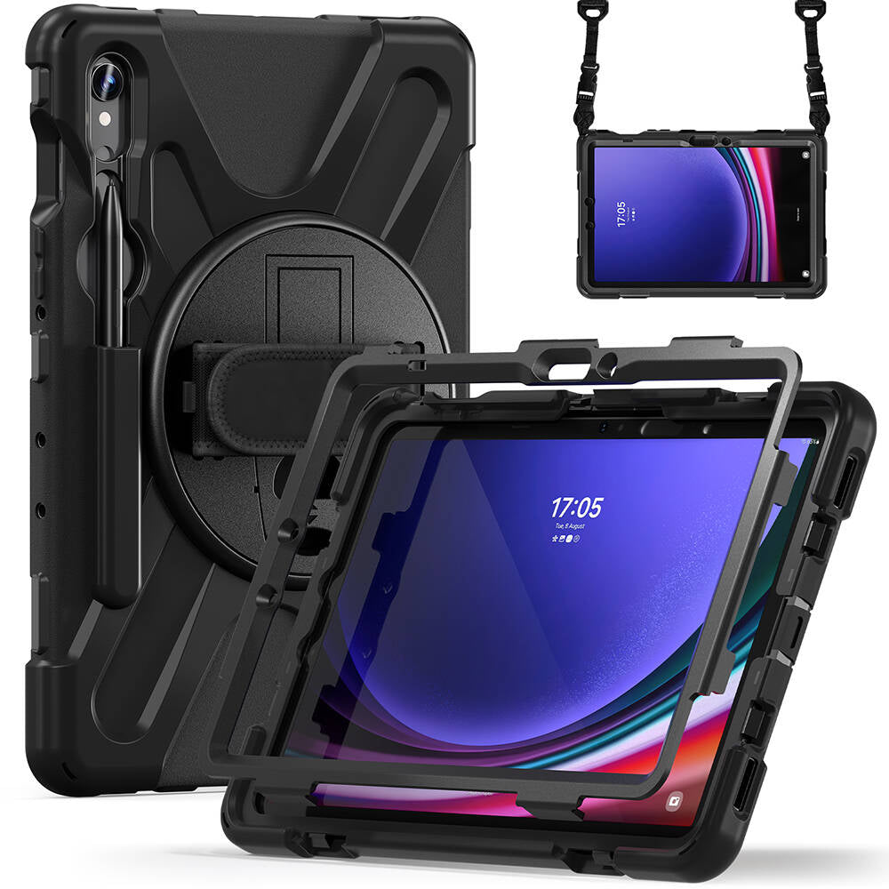 Galaxy Tab S9 FE Zore Defender Tablet Silikon Siyah