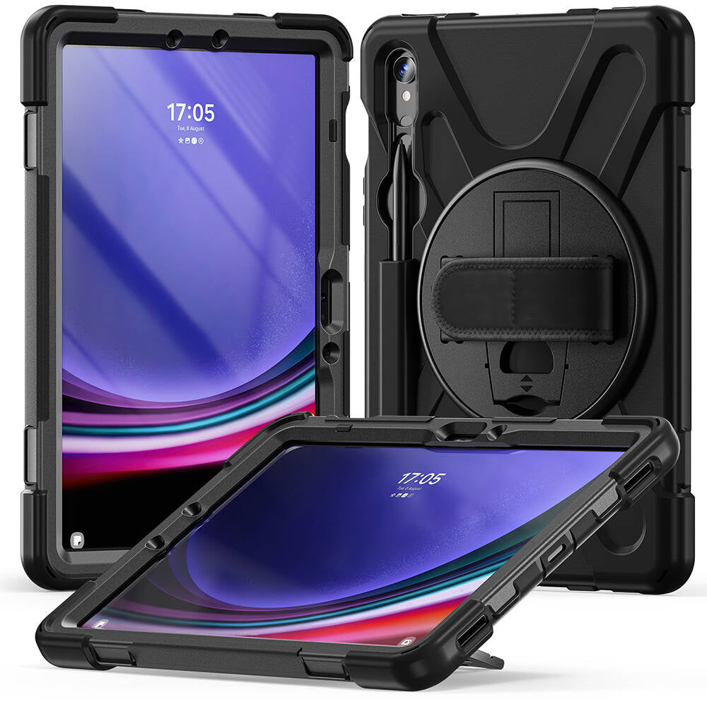 Galaxy Tab S9 FE Zore Defender Tablet Silikon Siyah