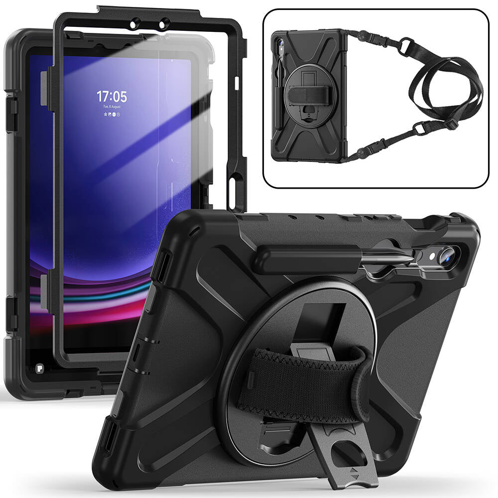 Galaxy Tab S9 FE Zore Defender Tablet Silikon Siyah