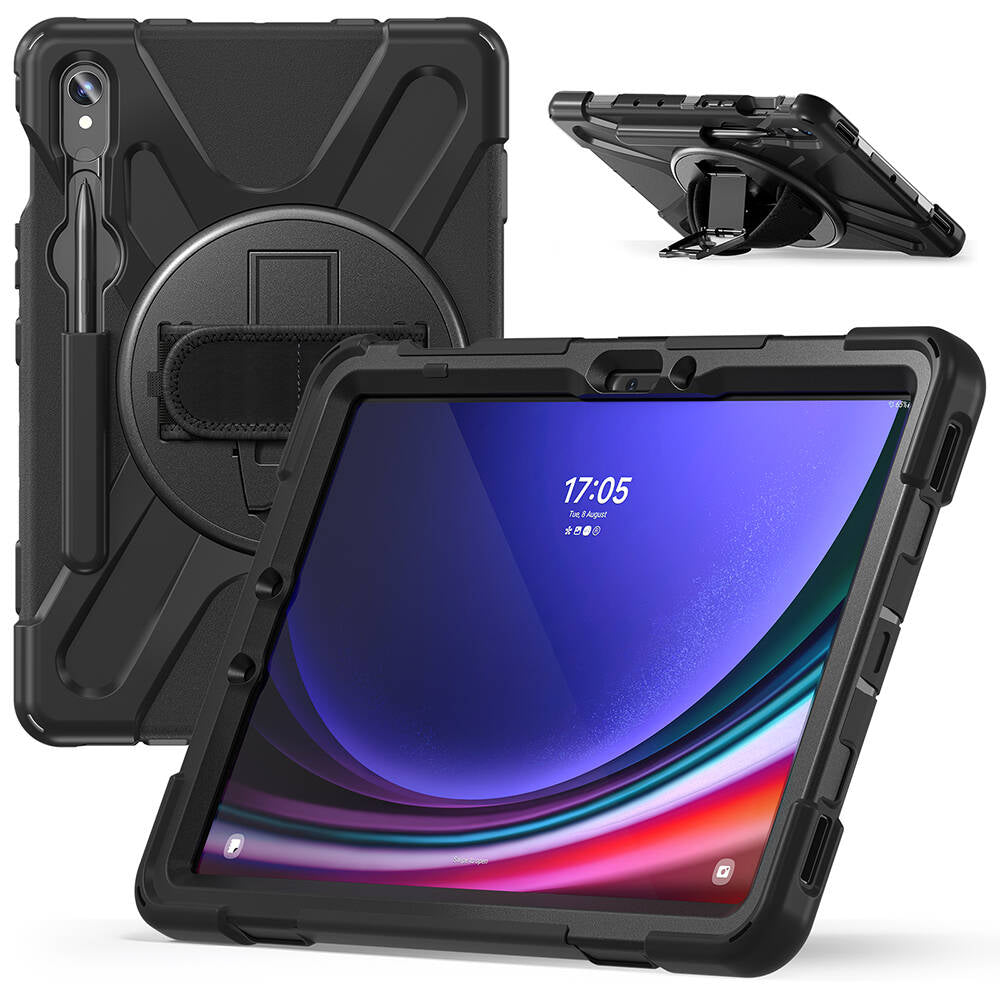 Galaxy Tab S9 FE Zore Defender Tablet Silikon Siyah