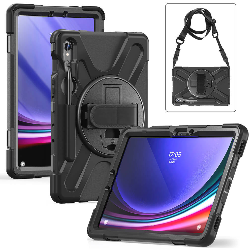 Galaxy Tab S9 FE Zore Defender Tablet Silikon Siyah