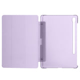 Galaxy Tab S9 FE Zore Smart Cover Kalem Bölmeli Standlı 1-1 Kılıf Lila