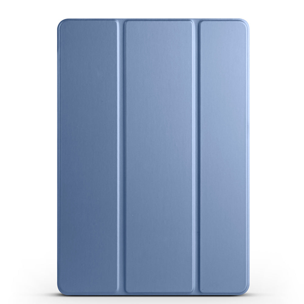 Galaxy Tab S9 FE Zore Smart Cover Kalem Bölmeli Standlı 1-1 Kılıf Petrol Mavi