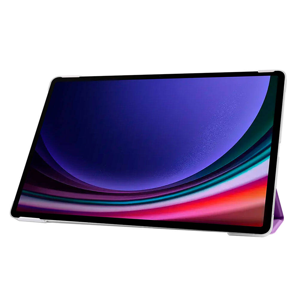 Galaxy Tab S9 FE Zore Smart Cover Standlı 1-1 Kılıf Gri