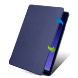 Galaxy Tab S9 Kılıf Zore Termik Kalem Bölmeli Dönebilen Standlı Kılıf Lavendery Gray