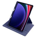 Galaxy Tab S9 Kılıf Zore Termik Kalem Bölmeli Dönebilen Standlı Kılıf Lavendery Gray