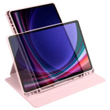 Galaxy Tab S9 Kılıf Zore Termik Kalem Bölmeli Dönebilen Standlı Kılıf Koyu Yeşil