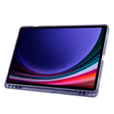 Galaxy Tab S9 Kılıf Zore Tri Folding Kalem Bölmeli Standlı Kılıf Yeşil