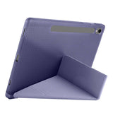 Galaxy Tab S9 Kılıf Zore Tri Folding Kalem Bölmeli Standlı Kılıf Siyah