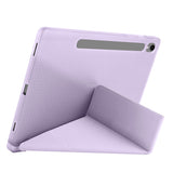 Galaxy Tab S9 Kılıf Zore Tri Folding Kalem Bölmeli Standlı Kılıf Siyah