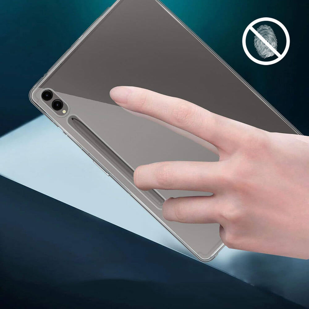Galaxy Tab S9 Plus Kılıf Zore Tablet Süper Silikon Kapak Renksiz
