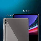 Galaxy Tab S9 Plus Kılıf Zore Tablet Süper Silikon Kapak Renksiz