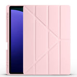 Galaxy Tab S9 Plus Kılıf Zore Tri Folding Kalem Bölmeli Standlı Kılıf Mor