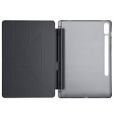 Galaxy Tab S9 Plus Kılıf Zore Tri Folding Kalem Bölmeli Standlı Kılıf Mor