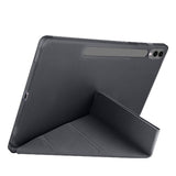 Galaxy Tab S9 Plus Kılıf Zore Tri Folding Kalem Bölmeli Standlı Kılıf Lila