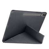 Galaxy Tab S9 Plus Kılıf Zore Tri Folding Kalem Bölmeli Standlı Kılıf Mor