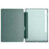 Galaxy Tab S9 Plus Kılıf Zore Tri Folding Kalem Bölmeli Standlı Kılıf Lila