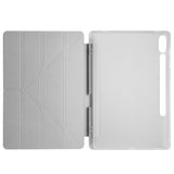 Galaxy Tab S9 Plus Kılıf Zore Tri Folding Kalem Bölmeli Standlı Kılıf Lila