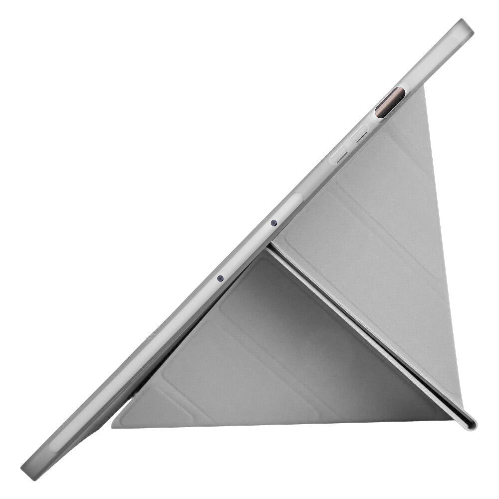 Galaxy Tab S9 Plus Kılıf Zore Tri Folding Kalem Bölmeli Standlı Kılıf Lila