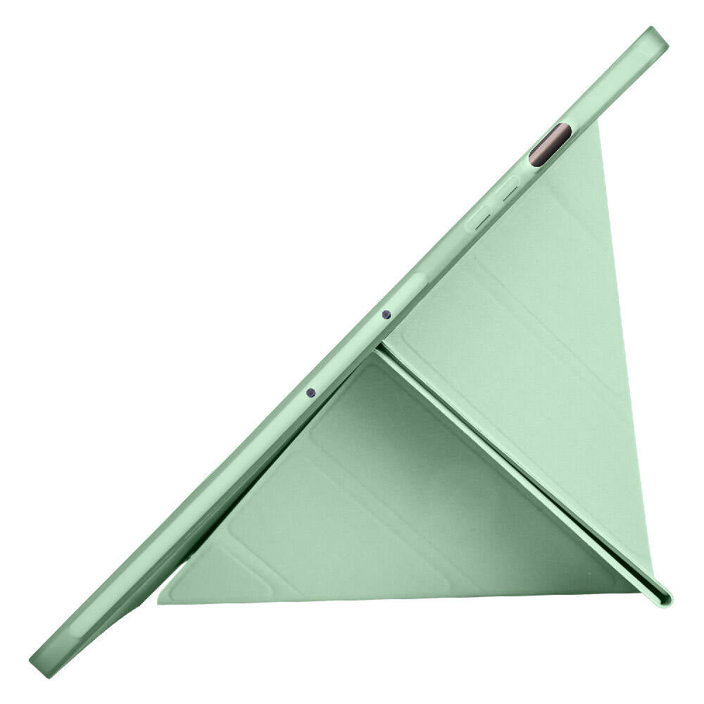 Galaxy Tab S9 Plus Kılıf Zore Tri Folding Kalem Bölmeli Standlı Kılıf Mor
