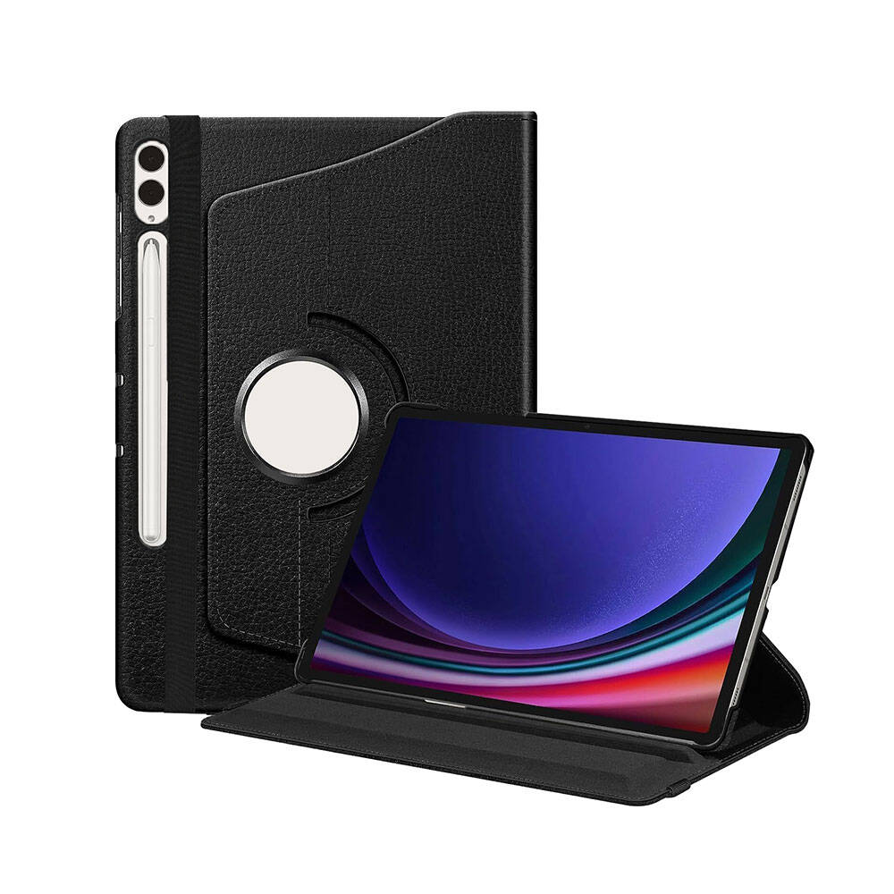 Galaxy Tab S9 Plus Zore Dönebilen Standlı Kılıf Mor