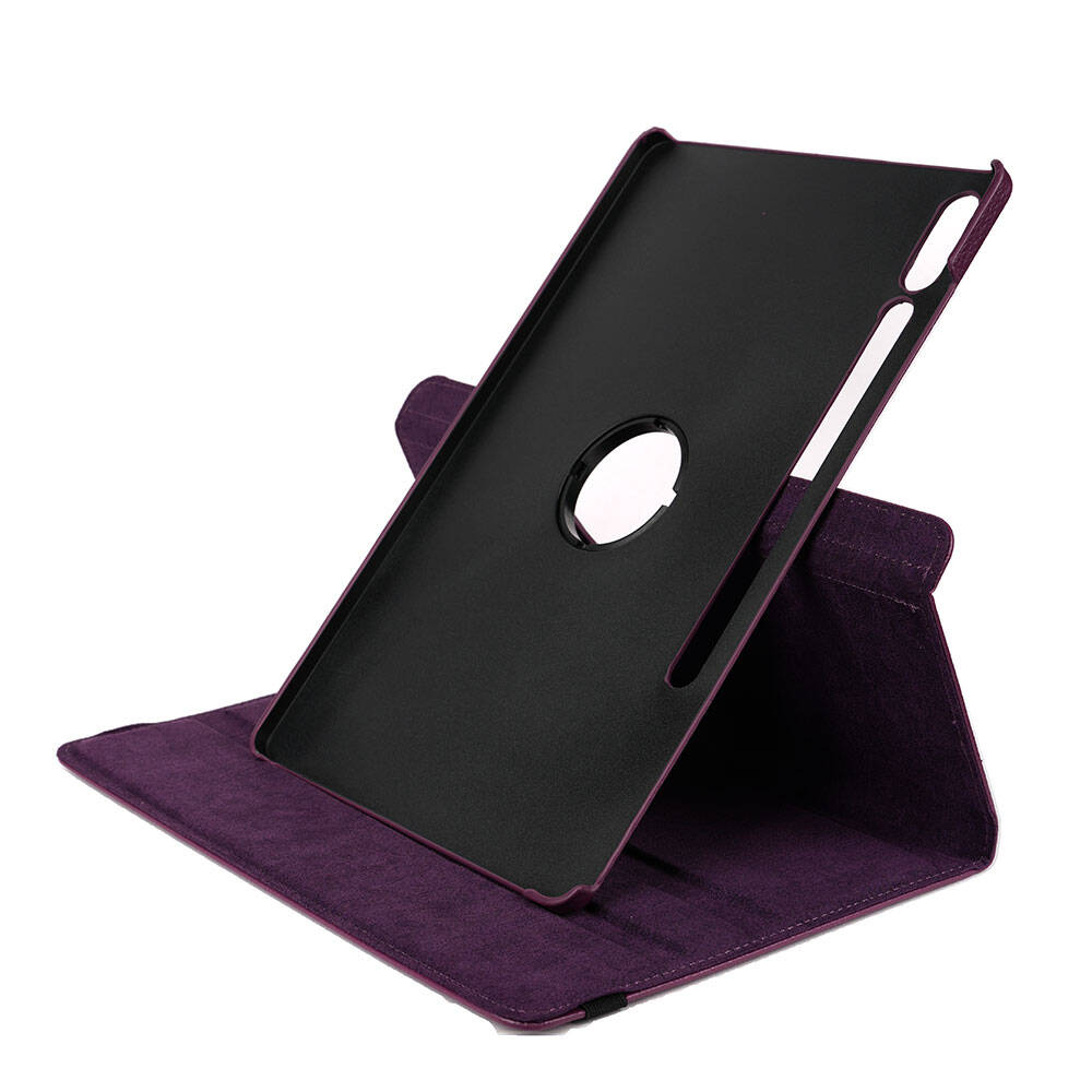 Galaxy Tab S9 Plus Zore Dönebilen Standlı Kılıf Pembe Koyu