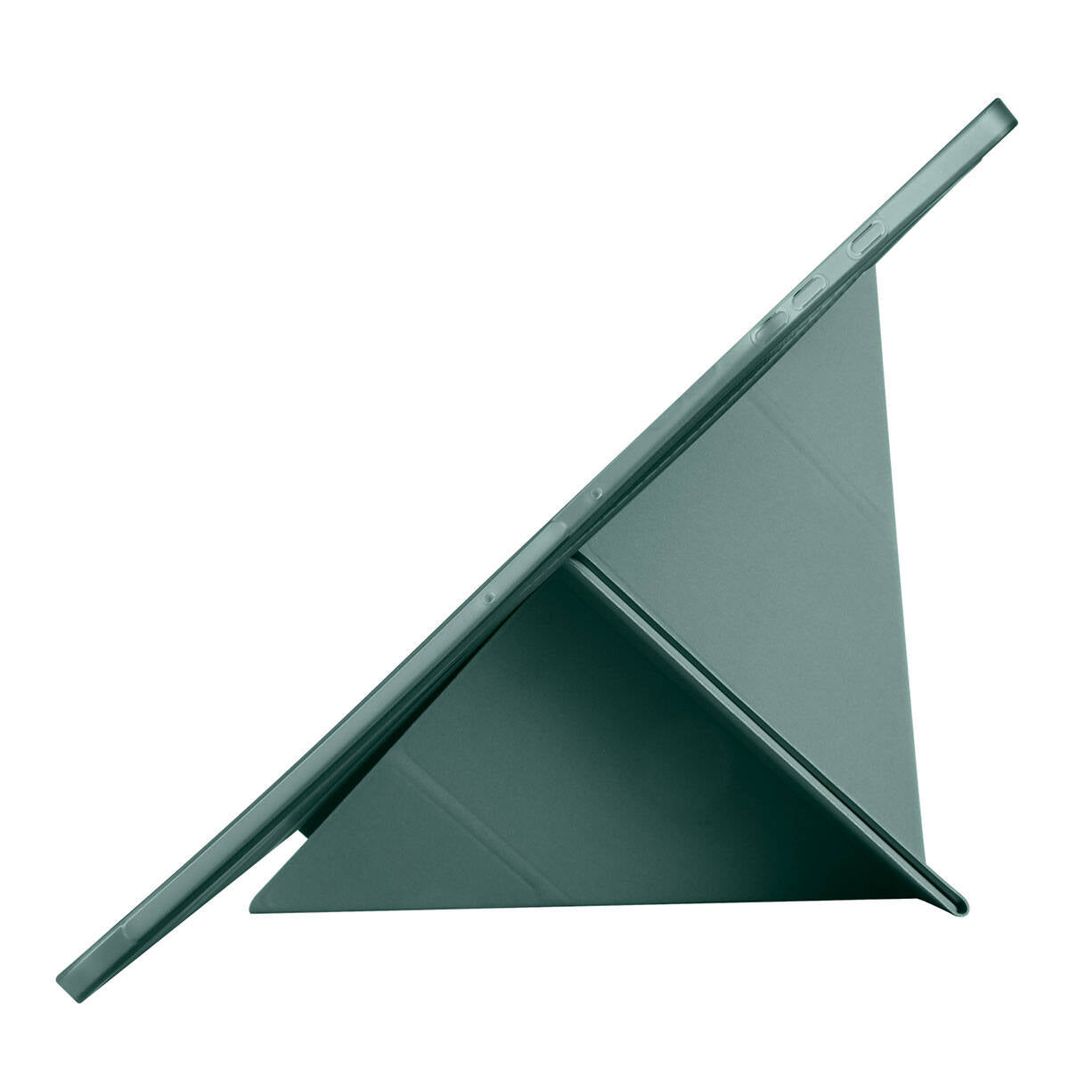 Galaxy Tab S9 Ultra Kılıf Zore Tri Folding Kalem Bölmeli Standlı Kılıf Koyu Yeşil