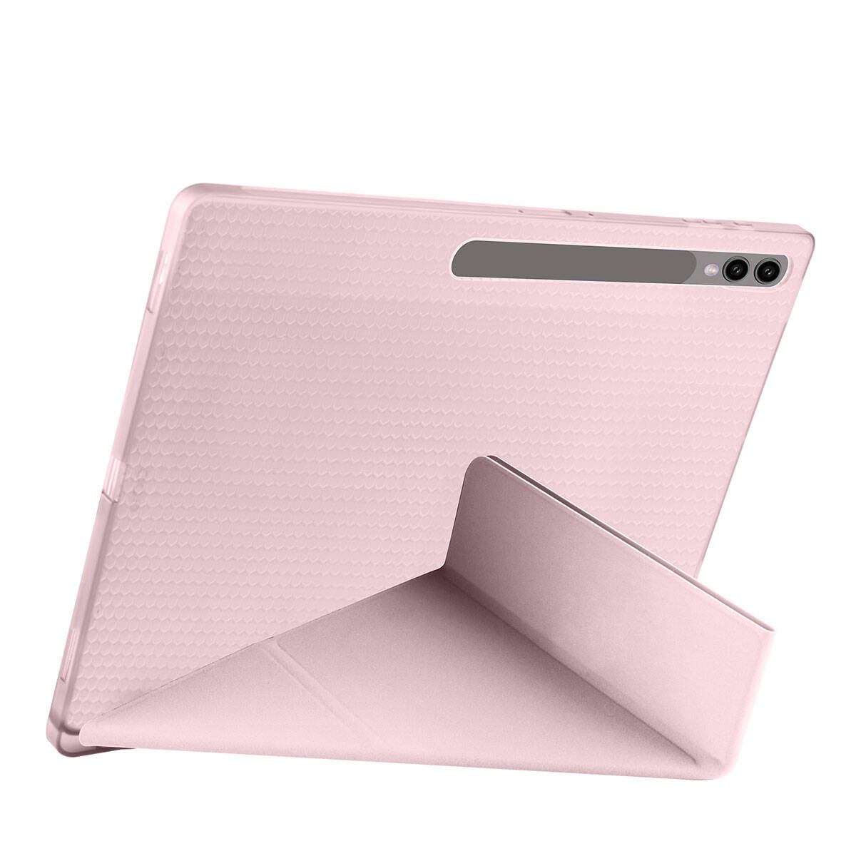 Galaxy Tab S9 Ultra Kılıf Zore Tri Folding Kalem Bölmeli Standlı Kılıf Mor