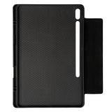 Galaxy Tab S9 Ultra SM-X910 Zore Border Keyboard Bluetooh Bağlantılı Standlı Klavyeli Tablet Kılıfı Siyah