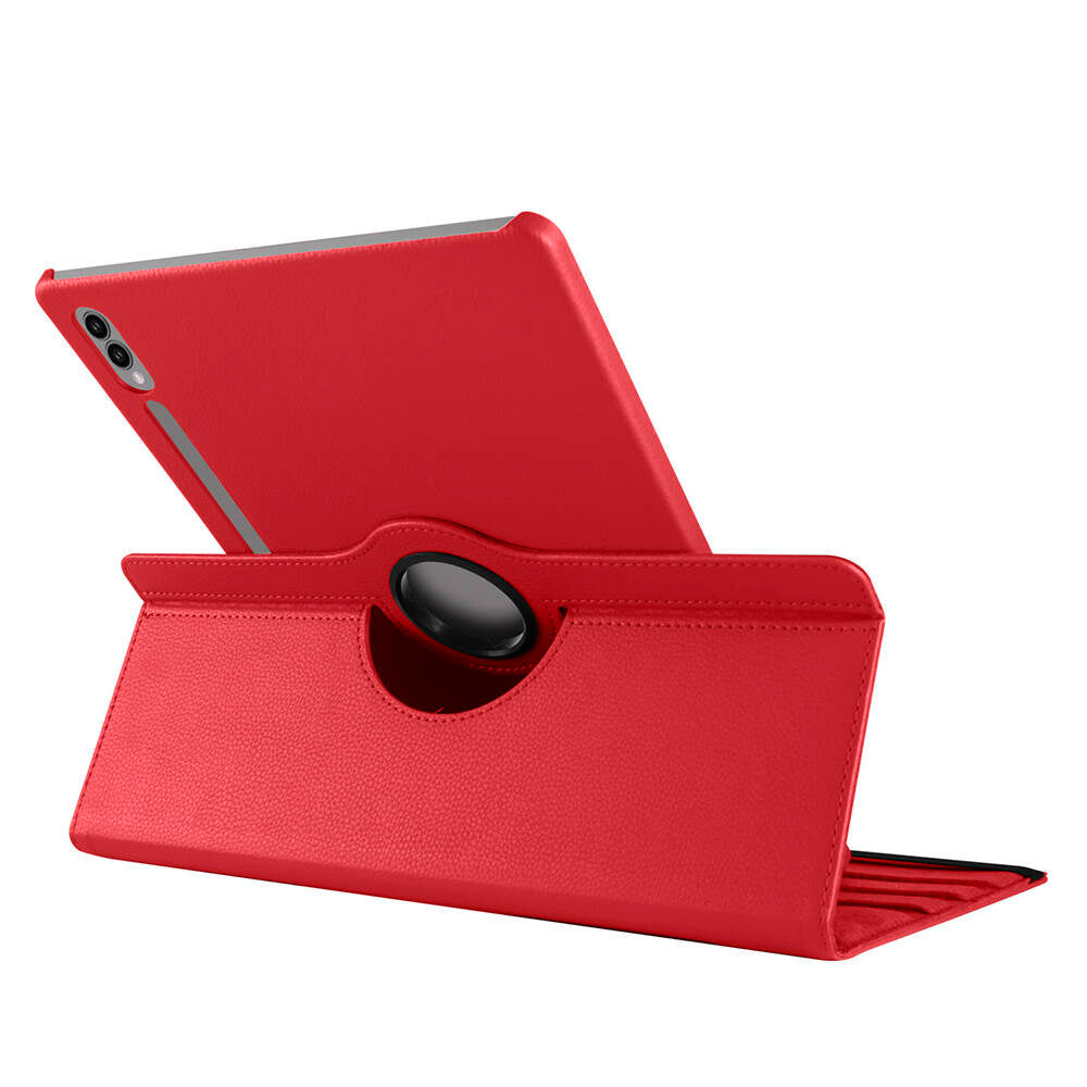Galaxy Tab S9 Ultra SM-X910 Zore Dönebilen Standlı Kılıf Pembe Koyu