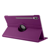 Galaxy Tab S9 Ultra SM-X910 Zore Dönebilen Standlı Kılıf Mor