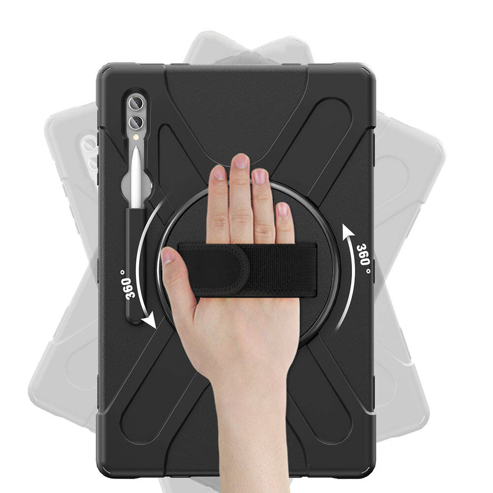 Galaxy Tab S9 Ultra Zore Defender Tablet Silikon Siyah