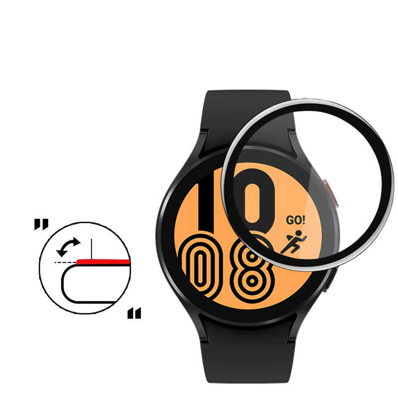 Galaxy Watch 4 40mm Zore PMMA Pet Saat Ekran Koruyucu Siyah