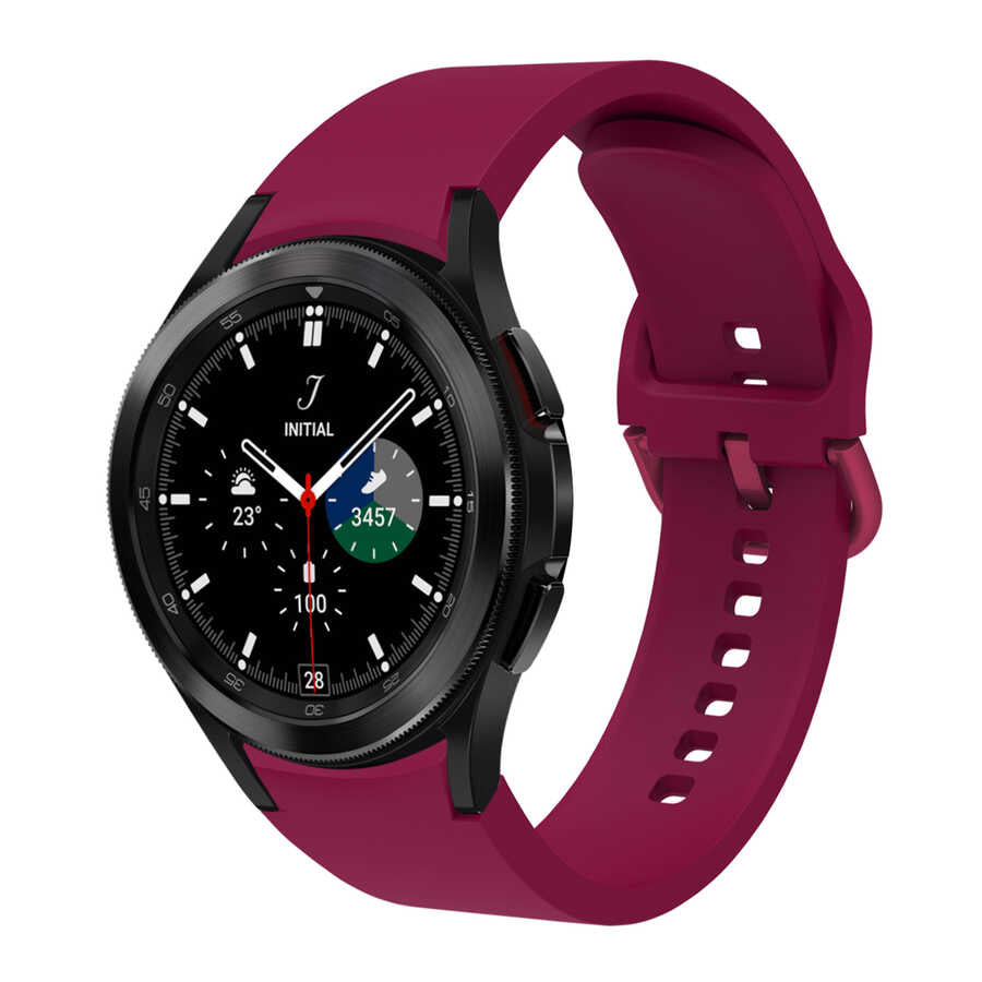 Galaxy Watch 4 44mm KRD-50 Silikon Kordon Mürdüm