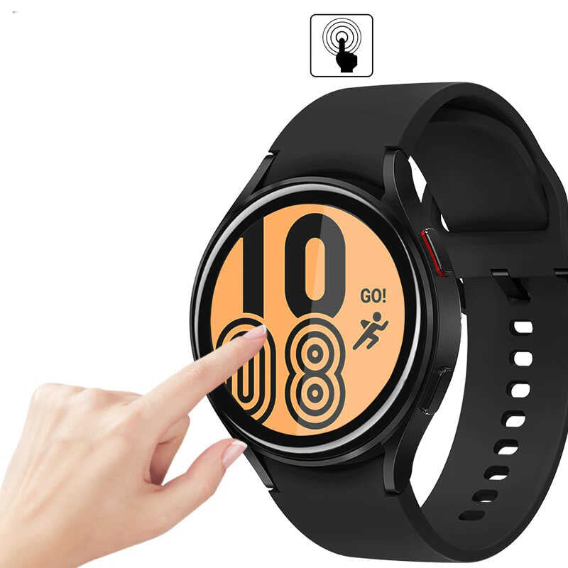 Galaxy Watch 4 44mm Zore PMMA Pet Saat Ekran Koruyucu Siyah