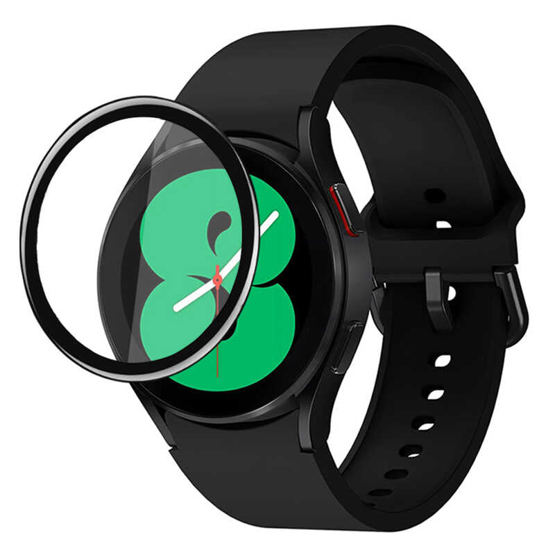 Galaxy Watch 4 44mm Zore PMMA Pet Saat Ekran Koruyucu Siyah