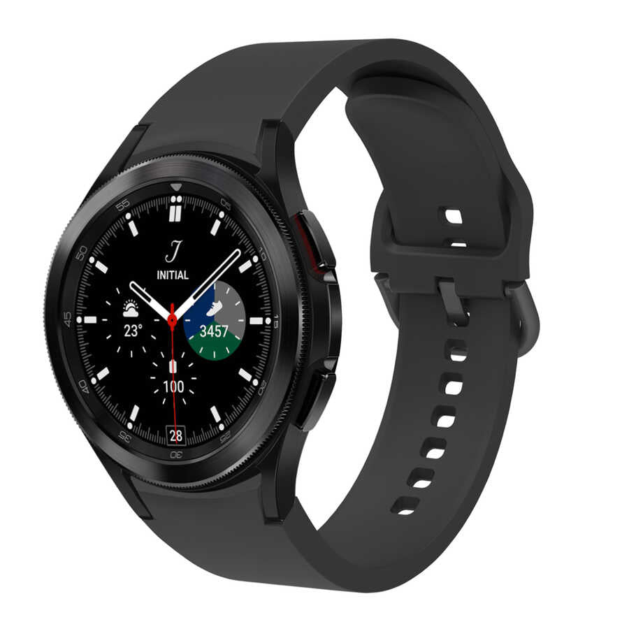 Galaxy Watch 4 Classic 42mm KRD-50 Silikon Kordon Siyah