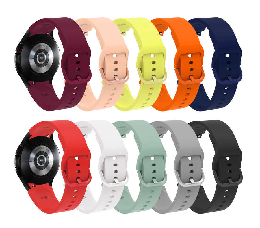 Galaxy Watch 4 Classic 46mm KRD-50 Silikon Kordon Turuncu
