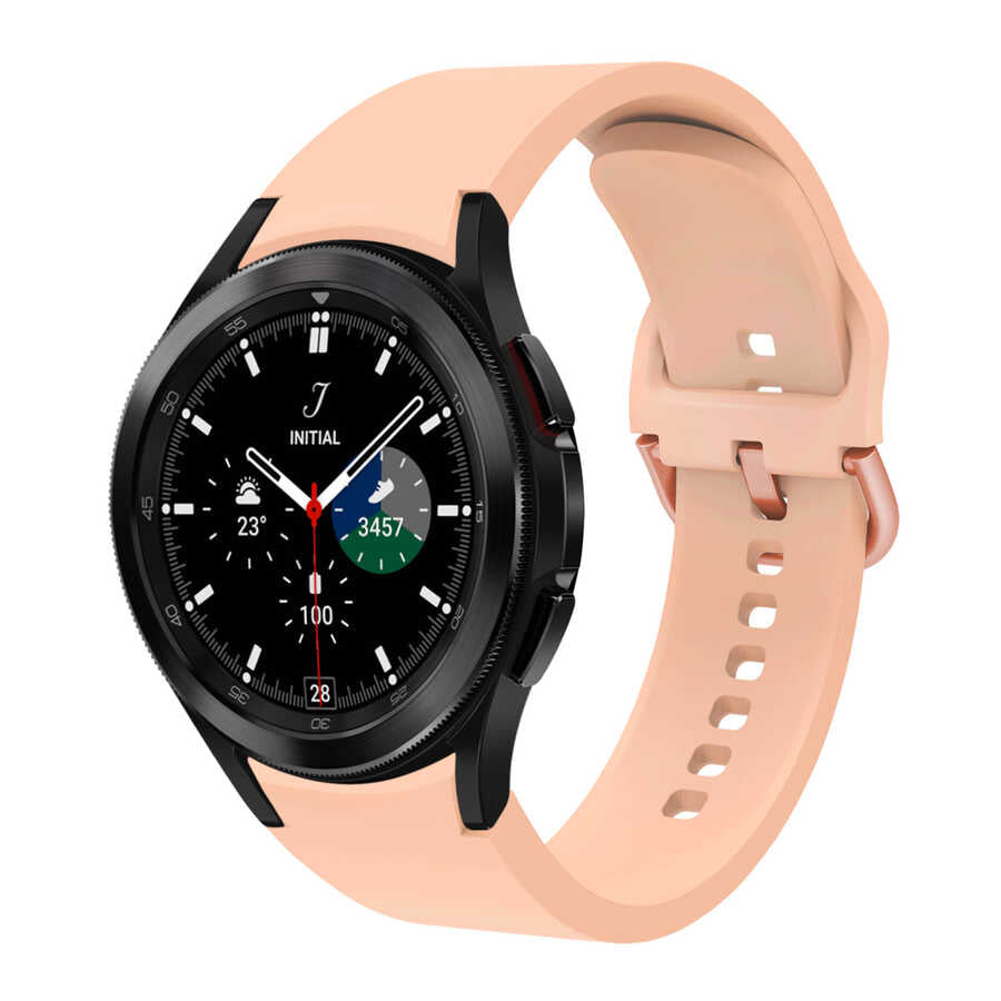 Galaxy Watch 4 Classic 46mm KRD-50 Silikon Kordon Pembe