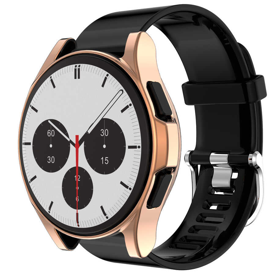 Galaxy Watch 4 Classic 46mm Zore Watch Gard 02 Koruyucu Silikon Koyu Yeşil