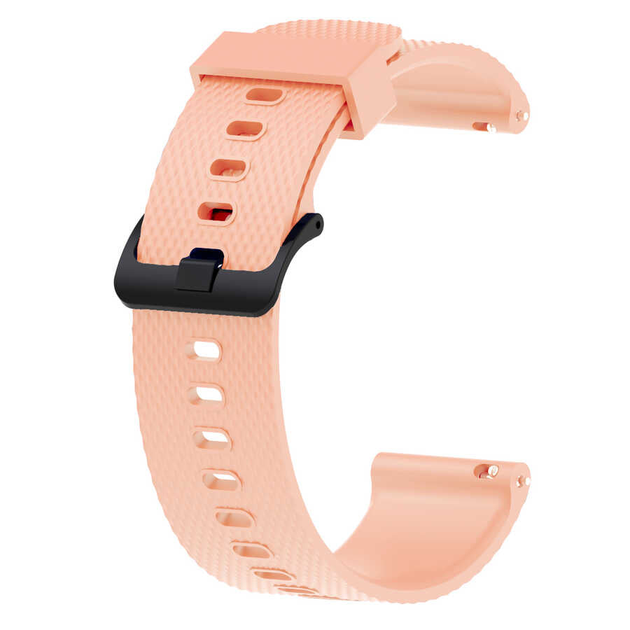 Galaxy Watch 42mm KRD-46 20mm Silikon Kordon Pembe Açık