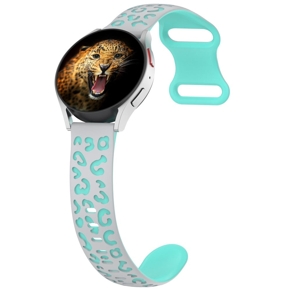 Samsung Galaxy Watch 42mm KRD-140 20mm Silikon Strap Kordon Gri-Yeşil