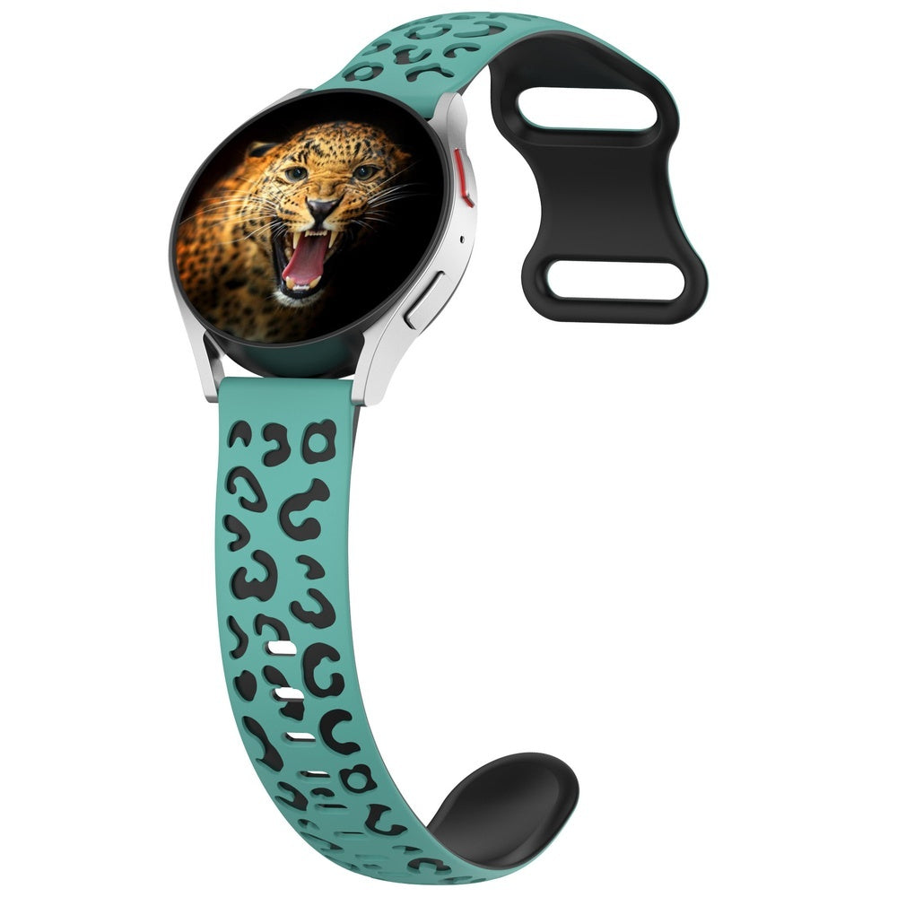 Samsung Galaxy Watch 42mm KRD-140 20mm Silikon Strap Kordon Yeşil-Siyah