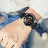 Galaxy Watch 46mm (22mm) KRD-02 Silikon Kordon Siyah-Kahverengi