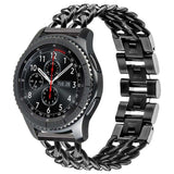 Galaxy Watch 46mm (22mm) KRD-17 Metal Kordon Siyah
