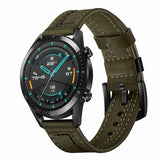 Galaxy Watch 46mm (22mm) KRD-19 Deri Kordon Yeşil