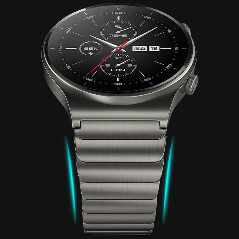 Galaxy Watch 46mm KRD-35 22mm Metal Kordon Siyah