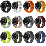 Galaxy Watch 5 40mm Zore KRD-116 20mm Futbol Desenli Spor Tasarımlı Silikon Kordon Siyah