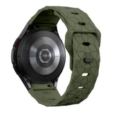 Galaxy Watch 5 44mm Zore KRD-116 20mm Futbol Desenli Spor Tasarımlı Silikon Kordon Siyah